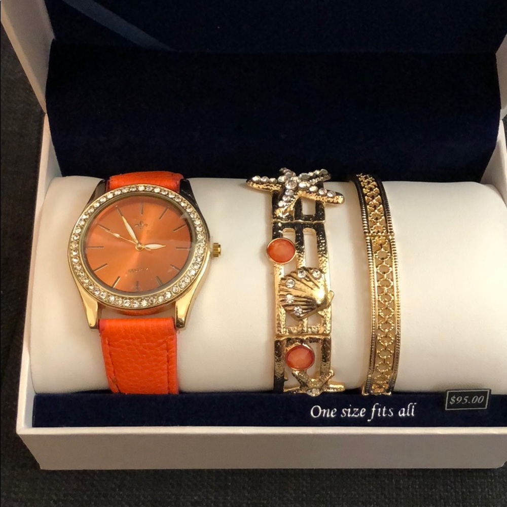 Watch and 2 elastic bracelets NWT